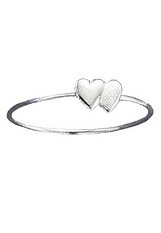 delightful teensy-weensy heart silver baby ring    